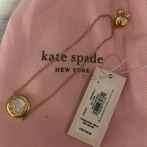 Kate Spade adjusting bracelet NWT and Duster Bag